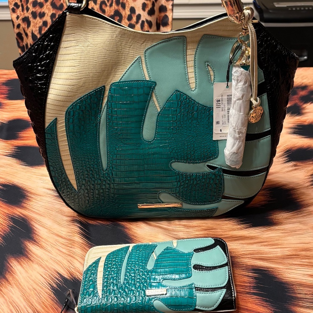 Brahmin Handbag and Matching Wallet